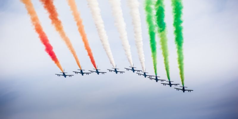 Frecce tricolori esperienza virtuale di volo da un'azienda di Treviso